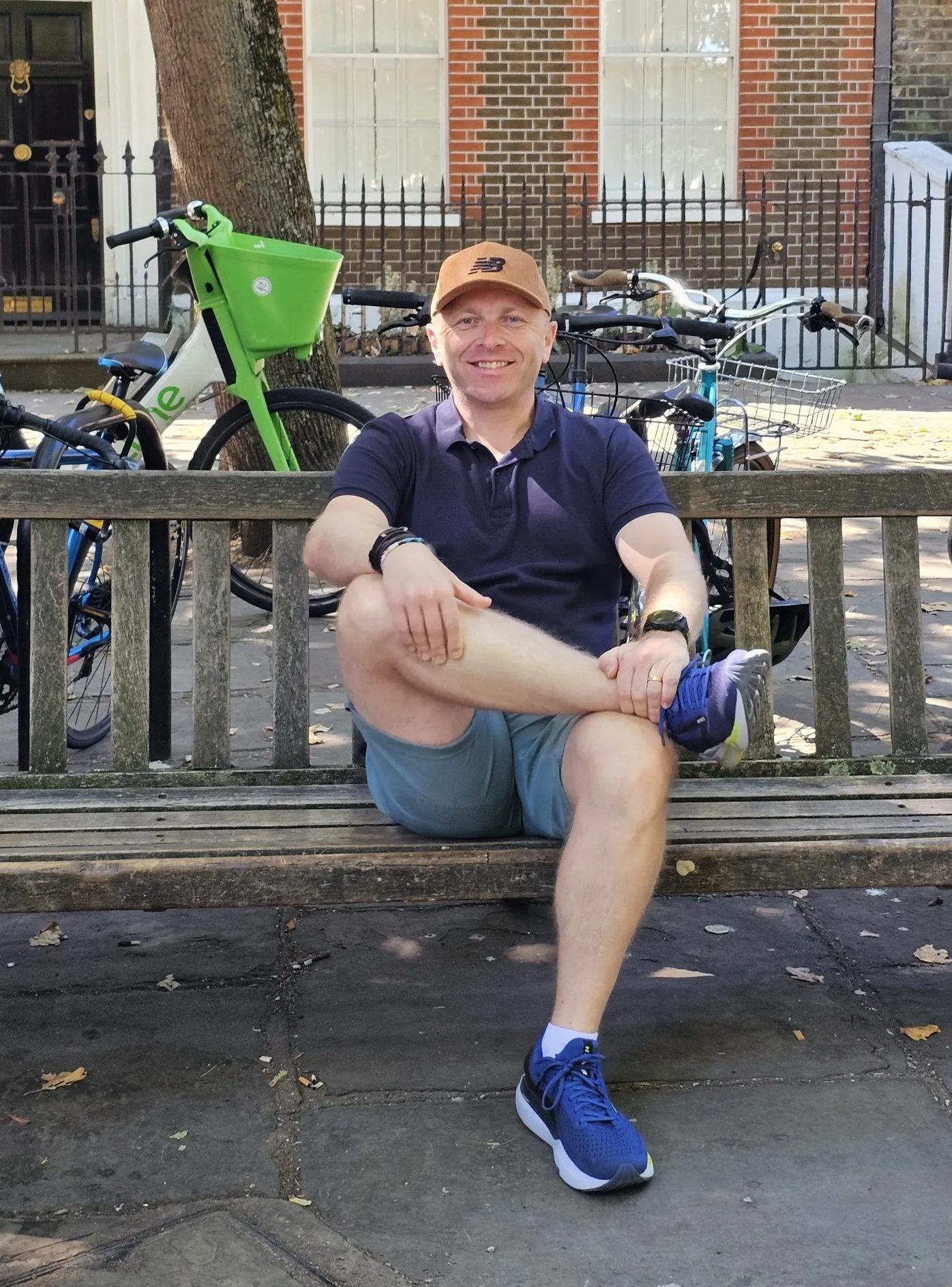 The drinking and thinking bench.